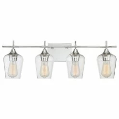 Top 10 ⭐ Savoy House Octave Bath Vanity, 4-Light, Polished Chrome, Clear Glass, 28.75"W 🧨