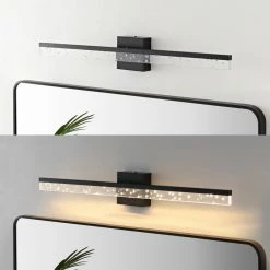 Coupon ⭐ JONATHAN Y Ingres 30" 1-Light 360-Degree Rotatable Integrated LED Vanity Light, Black/Clear 🤩 -Progress Lighting Shop af6137430331a749 1805 w800 h800 b0 p0