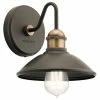 New 🎉 Kichler 45943 Clyde 8" Tall Bathroom Sconce - Olde Bronze 🧨