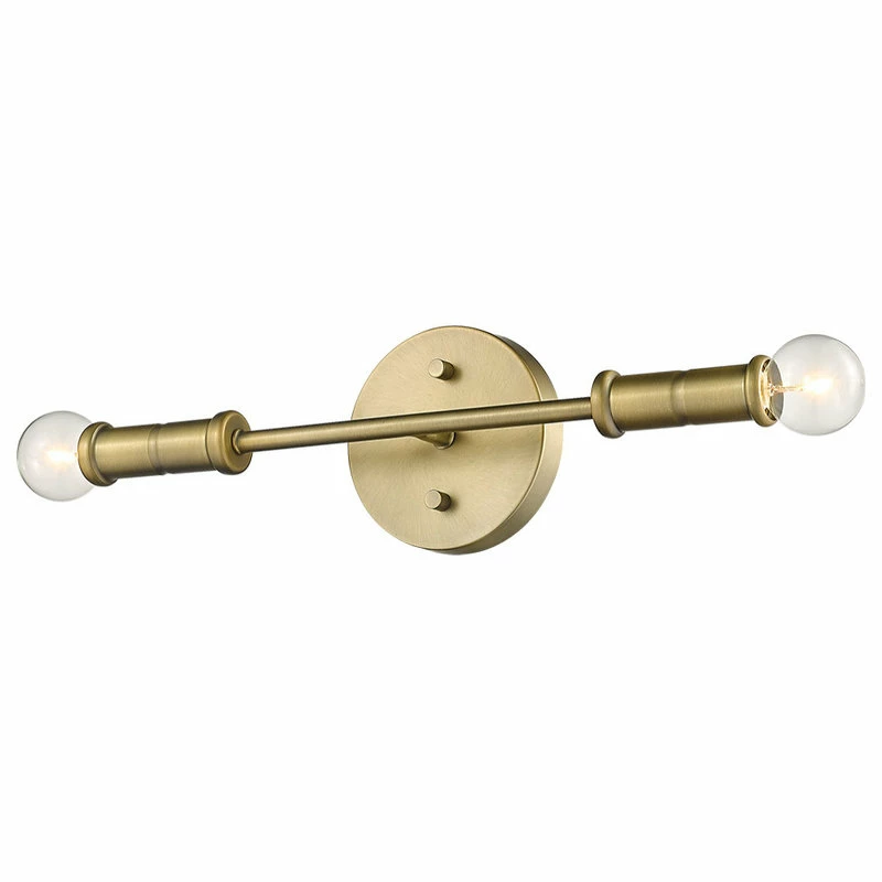 Wholesale ๐ Lighting Favorites 2 Light Simple Vanity Sconce For Wall Mount In Aged Brass ๐งจ 1 Wholesale ๐ Lighting Favorites 2 Light Simple Vanity Sconce For Wall Mount In Aged Brass ๐งจ