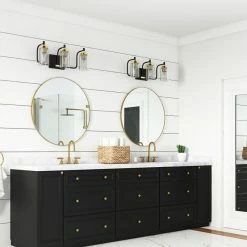 Flash Sale 🧨 Aiwen Industrial Metallic Cylinder Transparent Glass Shade Vanity Lighting, 3-Lights 🔥 -Progress Lighting Shop bb01050502d67fd9 5356 w800 h800 b0 p0