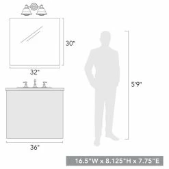 Cheapest ❤️ Golden Lighting Bartlett 2 Light Bath Vanity, French White 😉 -Progress Lighting Shop bb31814801730d6f 0275 w800 h800 b1 p0