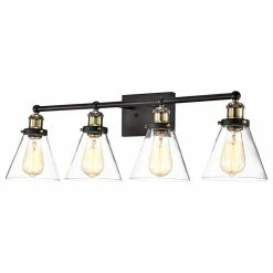 Brand new 💯 CHLOE Lighting, Inc. CHLOE Lighting Bonnie Contemporary 4-Light Rubbed Bronze Bath Vanity Fixture 🔥