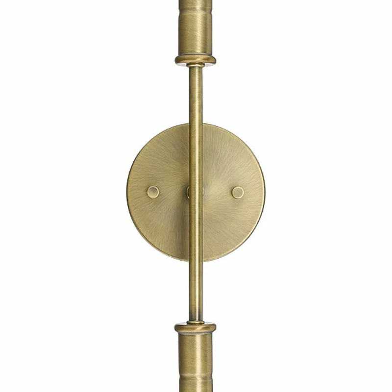 Wholesale ๐ Lighting Favorites 2 Light Simple Vanity Sconce For Wall Mount In Aged Brass ๐งจ 2 Wholesale ๐ Lighting Favorites 2 Light Simple Vanity Sconce For Wall Mount In Aged Brass ๐งจ - Image 2