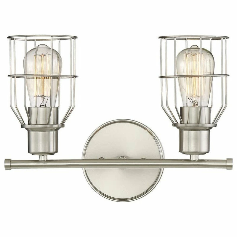 Best Sale ๐ Trade Winds Lighting 2-Light Bathroom Vanity Light In Brushed Nickel ๐ 4 Best Sale ๐ Trade Winds Lighting 2-Light Bathroom Vanity Light In Brushed Nickel ๐ - Image 4