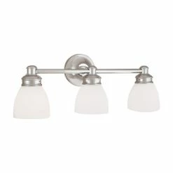 Best deal ⭐ Norwell Lighting Spencer 3 Light Sconce, Brush Nickel 🔥