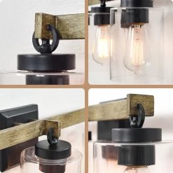 Buy 👏 Kira Home Higgins 23.5" Farmhouse / Bathroom Light, Cylinder Glass Shades ✔️ -Progress Lighting Shop d7b1783802317fa7 8655 w800 h800 b0 p0