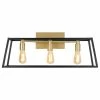 Best reviews of 🤩 Artika Carter 3-Light Bathroom Vanity Wall Light, Black & Gold 🌟