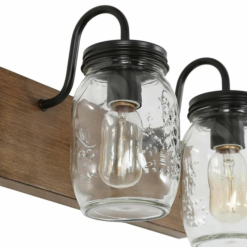 Cheap ๐ฏ LALUZ Farmhouse 2-Light G Mason Jars Bathroom Vanity Lighting, Black ๐ฏ 10 Cheap ๐ฏ LALUZ Farmhouse 2-Light G Mason Jars Bathroom Vanity Lighting, Black ๐ฏ - Image 10