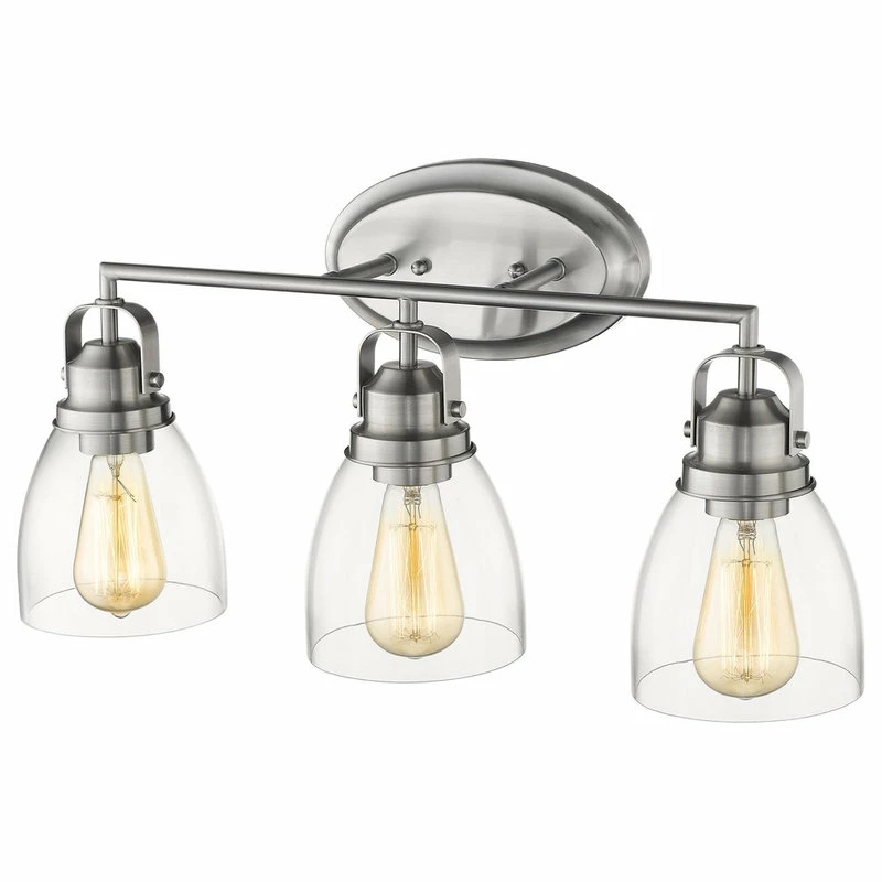 Flash Sale ๐งจ CHLOE Lighting, Inc. Lily 3-Light Brushed Nickel Bath Vanity-Light Clear Glass 23" ๐ 4 Flash Sale ๐งจ CHLOE Lighting, Inc. Lily 3-Light Brushed Nickel Bath Vanity-Light Clear Glass 23" ๐ - Image 4