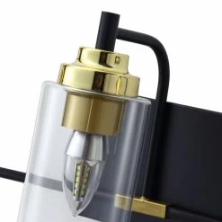 Flash Sale 🧨 Aiwen Industrial Metallic Cylinder Transparent Glass Shade Vanity Lighting, 3-Lights 🔥 -Progress Lighting Shop eba1732c0285f39a 5356 w800 h800 b0 p0