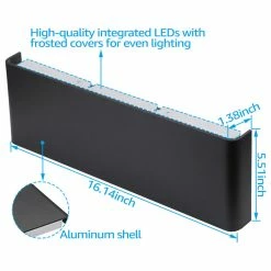 Deals 🧨 W86 Trading Co., LLC LEONLITE 16 Inch 14W Indoor Up And Down LED Wall Sconce, 3000k Warm White 🥰 -Progress Lighting Shop f0b122b60f9138f1 3092 w800 h800 b1 p0