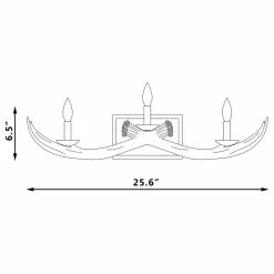 Outlet 🧨 Vanity Art LLC 3 Light Dimmable Antler Vanity Light, Natural 👏 -Progress Lighting Shop f7012d4c015d7989 9130 w800 h800 b1 p0