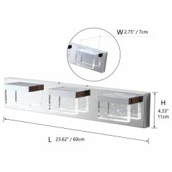 Budget ⭐ Aiwen Creative Design Chrystal-Clean Transparent Glass Shape Bathroom Vanity Light 😉 -Progress Lighting Shop f921416f02860370 6585 w800 h800 b1 p0