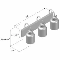 Hot Sale 🔥 Luende 3 Light Dimmable LED Vanity Light Modern Wall Sconces, Silver 🎉 -Progress Lighting Shop fb21807d0ef1199a 9388 w800 h800 b1 p0