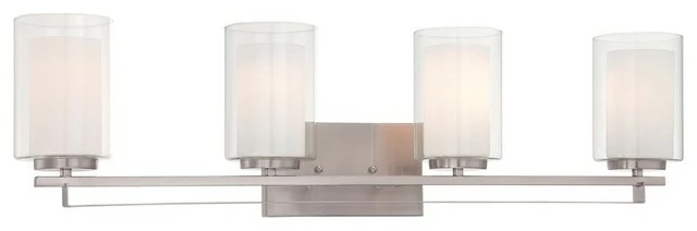 Best deal ✨ Minka-Lavery 6104-84 4 Light Bath Bar Parsons Studio Brushed Nickel 🥰 1 Best deal ✨ Minka-Lavery 6104-84 4 Light Bath Bar Parsons Studio Brushed Nickel 🥰