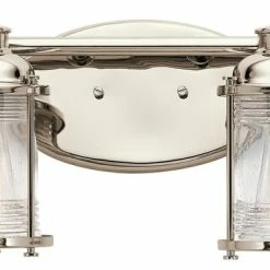 New 🥰 Kichler Ashland Bay Bath 2-Light, Polished Nickel ⭐