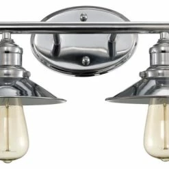 Hot Sale 😀 Trans Globe Lighting 20512 Griswald 2 Light 16"W Bathroom Vanity - Polished 💯
