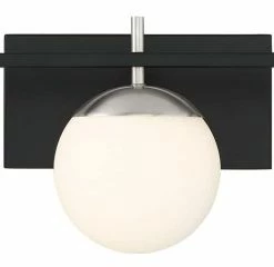 Top 10 🤩 Minka Aire George Kovacs Alluria Bathroom Vanity, Sand Coal With Brushed Nickel Accents 😍