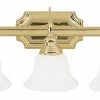 Cheap ✔️ Livex Lighting Inc. French Regency Bath Light, Polished Brass 😀