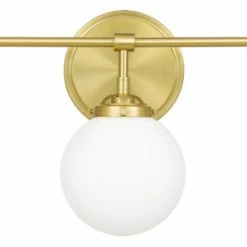 Promo 👍 Quoizel Landry 3-Light Bath Vanity, Satin Brass ✔️