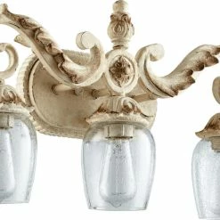 Budget ✨ Quorum International Florence 3-Light Vanity Fixture, Persian White 😉