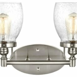 Cheap 😉 Sea Gull Lighting 2-Light Wall/Bath, Brushed Nickel 😉