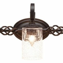 Cheap 🌟 Toltec Lighting Elegante 3-Light Bath Bar, Dark Granite Finish With 4" Clear Bubble Glass 🎁