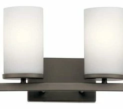 Flash Sale 🎉 Kichler 45498 Crosby 4 Light 31"W Bathroom Vanity Light - Olde Bronze 🧨