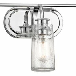 Outlet 🤩 Kichler Braelyn 3-Light Bathroom Vanity Light In Chrome 🛒