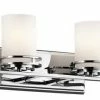 Cheapest 🔔 Kichler 5079 Hendrik 4 Light 34"W Vanity Light Bathroom Fixture - Chrome 💯