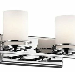 Cheapest 🔔 Kichler 5079 Hendrik 4 Light 34"W Vanity Light Bathroom Fixture - Chrome 💯