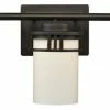 Best deal 🛒 Bailey Street Home Art Deco Straight Arm 3 Light Bathroom Vanity Cylinder Shaped Glass Shades On ❤️