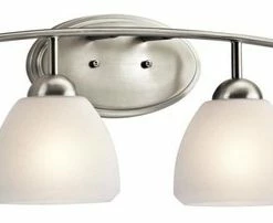 Coupon 🎁 Kichler Calleigh 4-Light Brushed Nickel Vanity ❤️