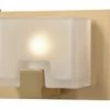 Brand new 🎉 Bailey Street Home Three Light Bath Vanity Satin Brass Finish Frosted Cast Glass - Bathroom 😀