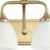 Brand new ✔️ Quorum International Enclave 2-Light Vanity Fixture, Aged Brass 🥰