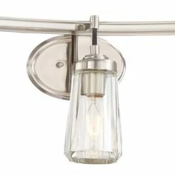 Discount 🛒 Minka-Lavery 2303-84 3 Light Bath Poleis Brushed Nickel ✨