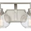 Best Sale ✔️ Quoizel Trilogy 4-Light Bath Vanity, Brushed Nickel 🎁