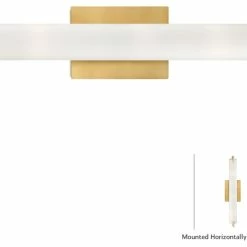 Flash Sale 🤩 Minka Aire George Kovacs Tube P5044 3 Light Bath, Chrome, Honey Gold 👏