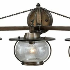 Deals ❤️ Vaxcel Lighting W0018 Jamestown 3 Light Bathroom Vanity Light - - Parisian 🎉