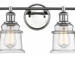 Brand new 🥰 Millennium Lighting Inc Millennium Lighting Vanity, Chrome, Clear 🌟