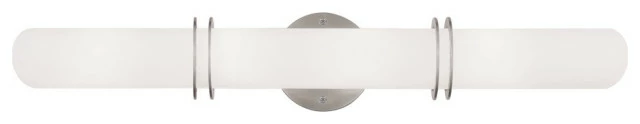 Promo 🌟 Livex Lighting Inc. Pelham Bath Light, Brushed Nickel 👏 1 Promo 🌟 Livex Lighting Inc. Pelham Bath Light, Brushed Nickel 👏
