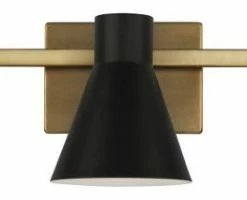 Outlet 🥰 Bailey Street Home 25.63 Inch 27.9W 3 LED Bath Vanity Satin Brass Incandescent 25.63 Inch 27.9W 3 ✔️