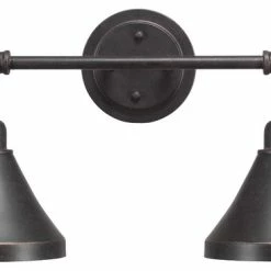 Flash Sale 💯 Toltec Lighting Bath Bar, 7" Dark Granite Metal Shade 🤩