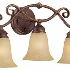 Best Sale 🤩 Millennium Vanity Light, Burled Bronze/Silver 🌟